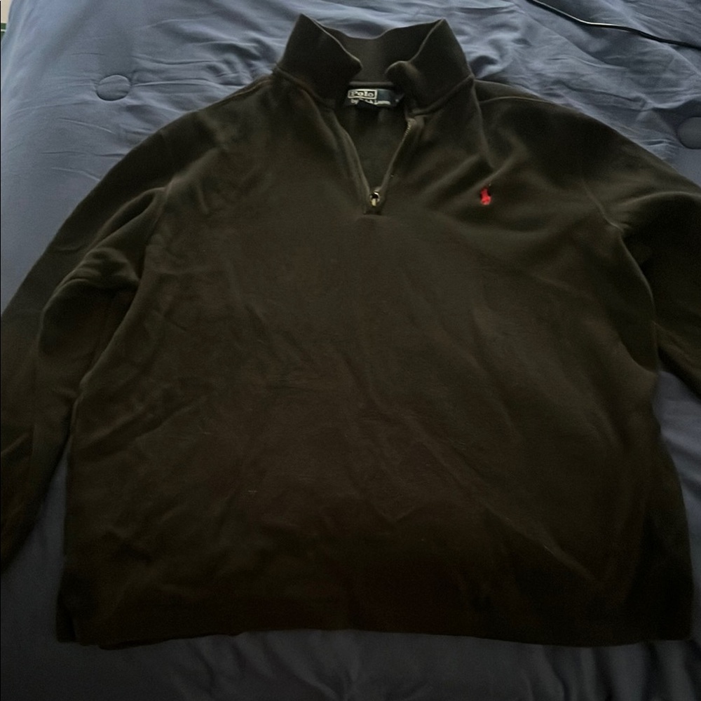 Polo by Ralph Lauren Black Zip Up Sweater
